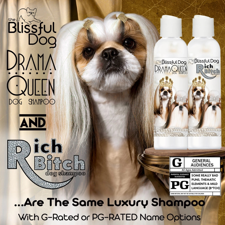 Rich Bitch Dog Shampoo Luxury Diva Dog Cleanser 4, 8 & 16 oz