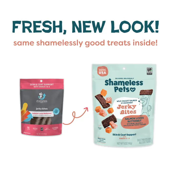 Salmon Loves Butternut Jerky Dog Treats