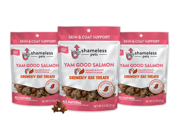 Shameless Pets - Yam Good Salmon Crunchy Cat Treats