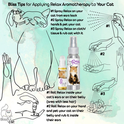 The Blissful Cat Relax Aromatherapy Spray &amp; Roll-On