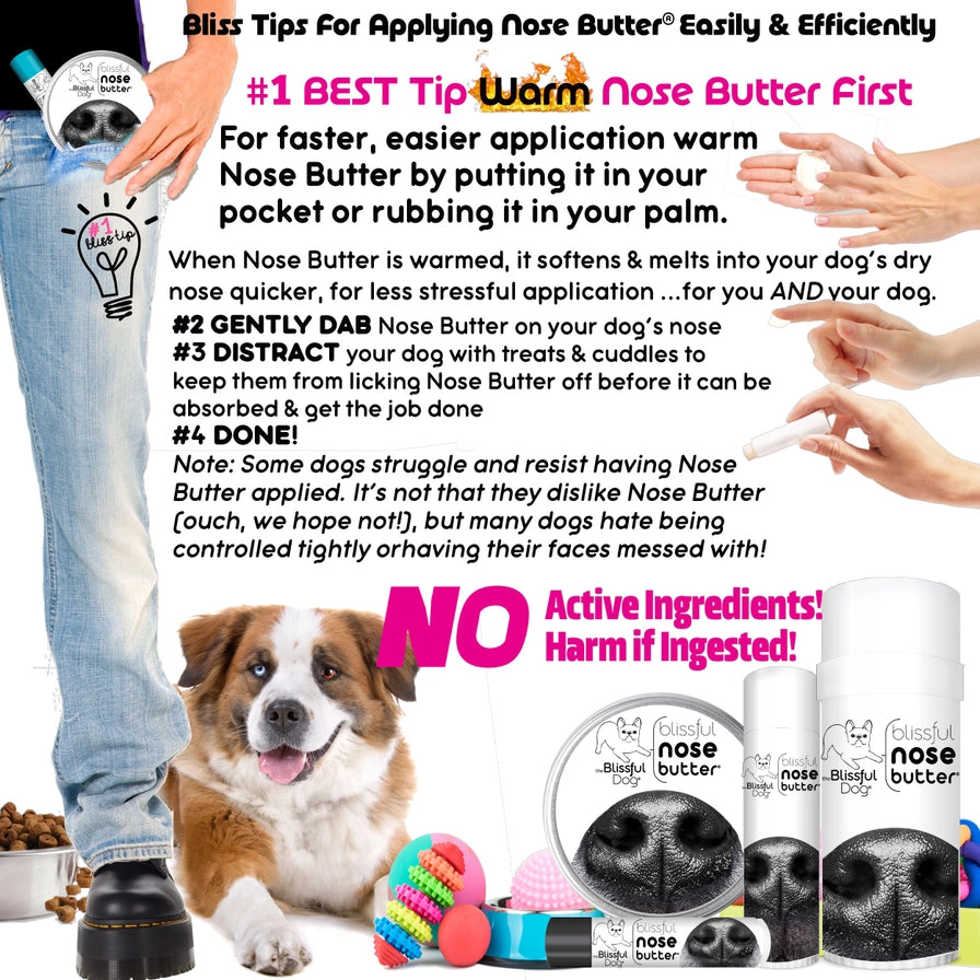Nose Butter For Rough, Dry Dog Noses in Tins & Tubes