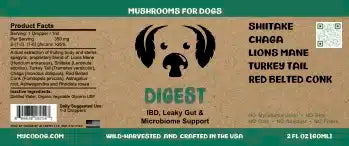 Digest by MycoDog Mushroom Extract & Adaptogen Tincture