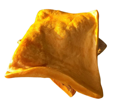 Willy's Wags Natural Pet Treats - Beef Cheek Chips Peanut Butter Basted 4″x4″