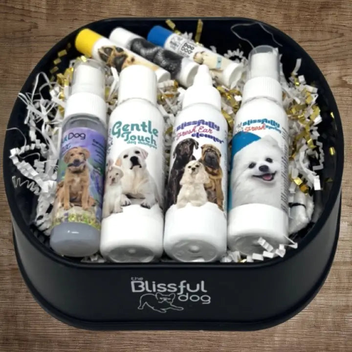 The Blissful Dog Care Kit Combo, Shampoo, Sprays and Butters