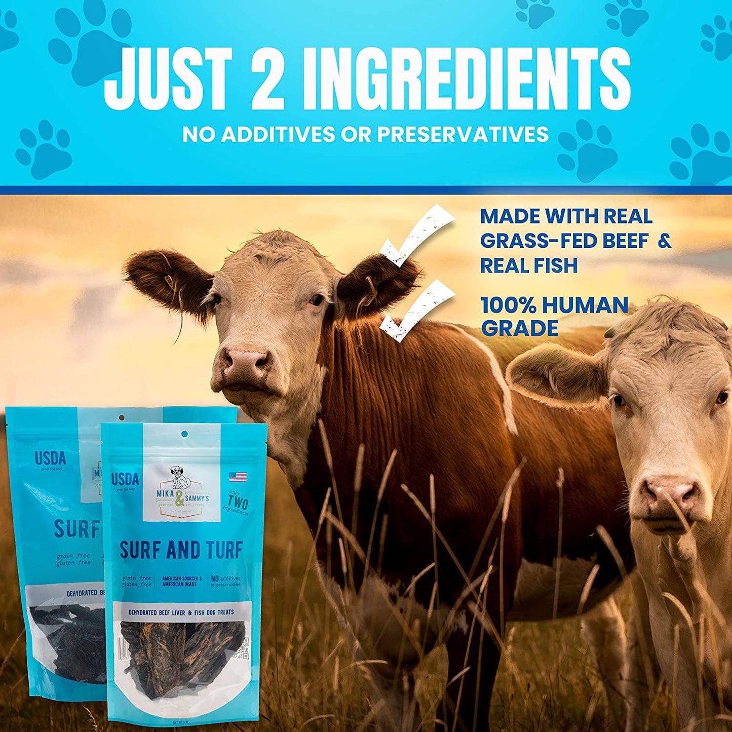 Mika and Sammy's Gourmet Pet Treats - Surf & Turf: 5oz Bag