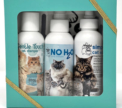 The Blissful Cat Shampoo Combo Kit, Set of 3 with Towel