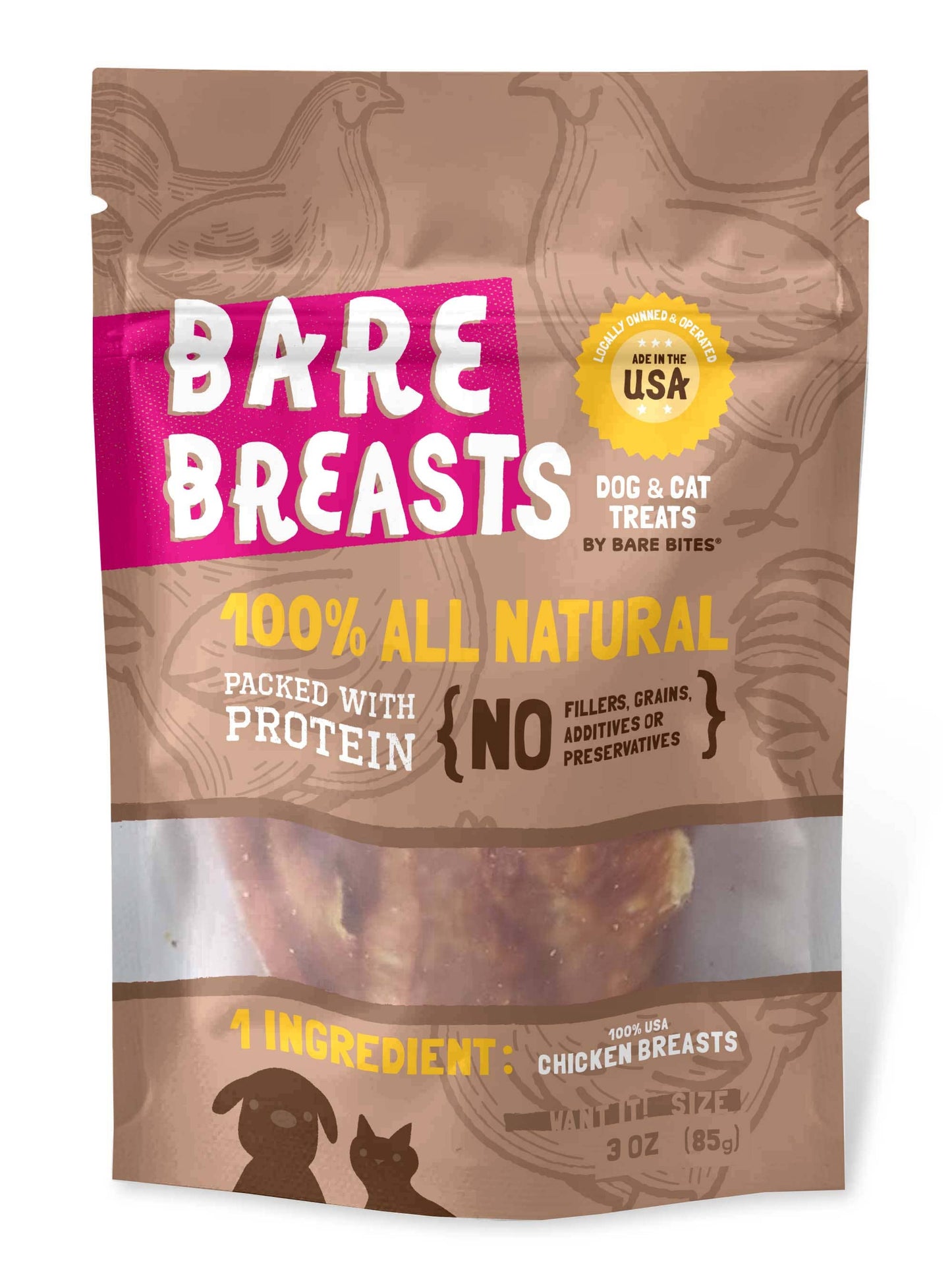 Bare Bites - 3 oz Bare Breast Pouch - Item# 23035