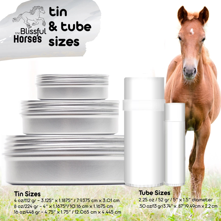 The Blissful Horses Moisturizing Hoof Butter in Tins &amp; Tubes
