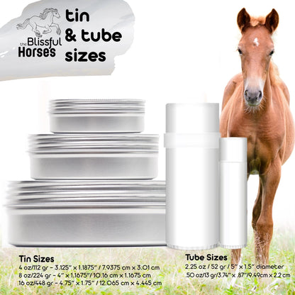 The Blissful Horses Moisturizing Hoof Butter in Tins &amp; Tubes
