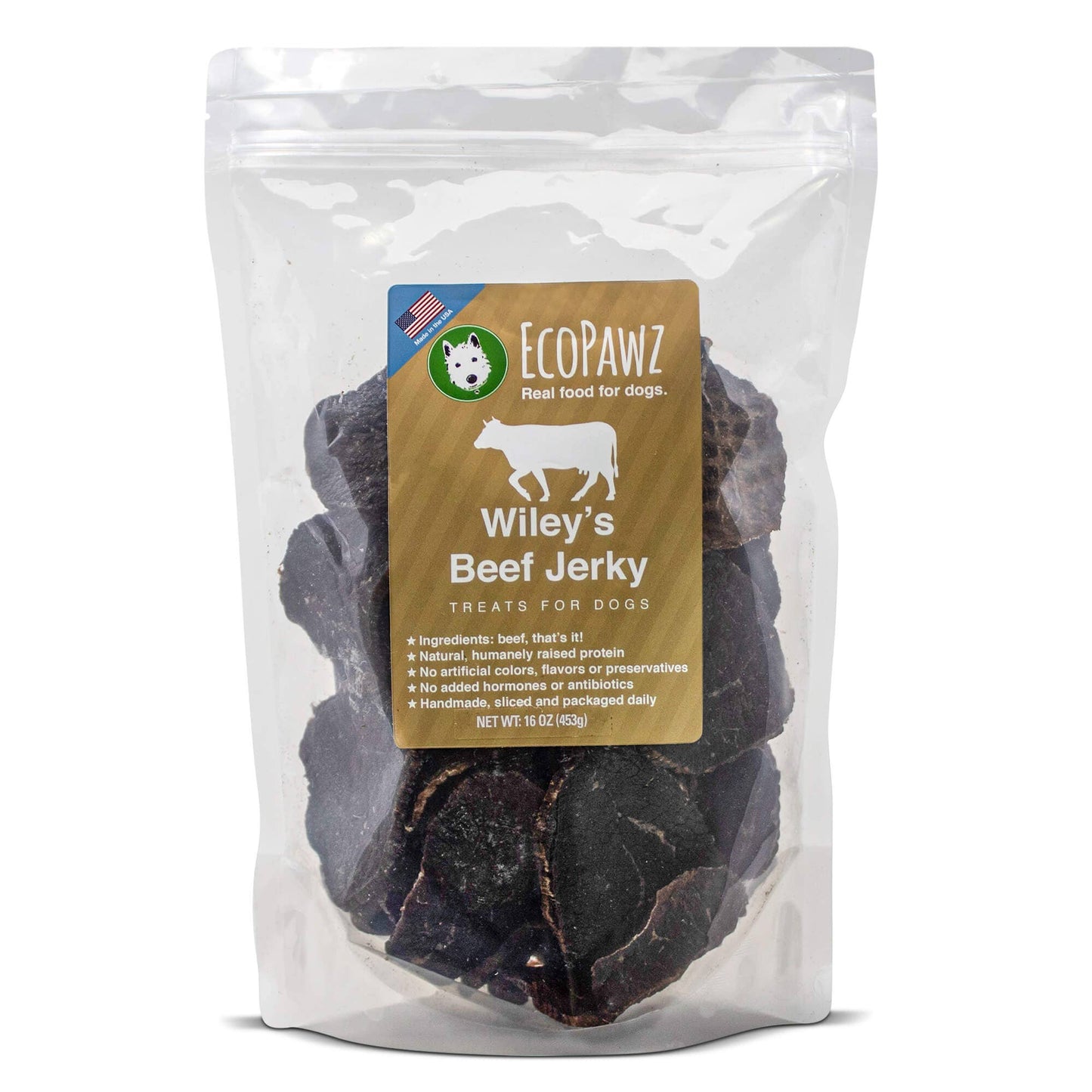 Ecopawz - Wiley’s Beef Jerky - 4 oz. Bag