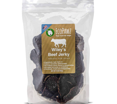 Ecopawz - Wiley’s Beef Jerky - 1 Lb. Bag