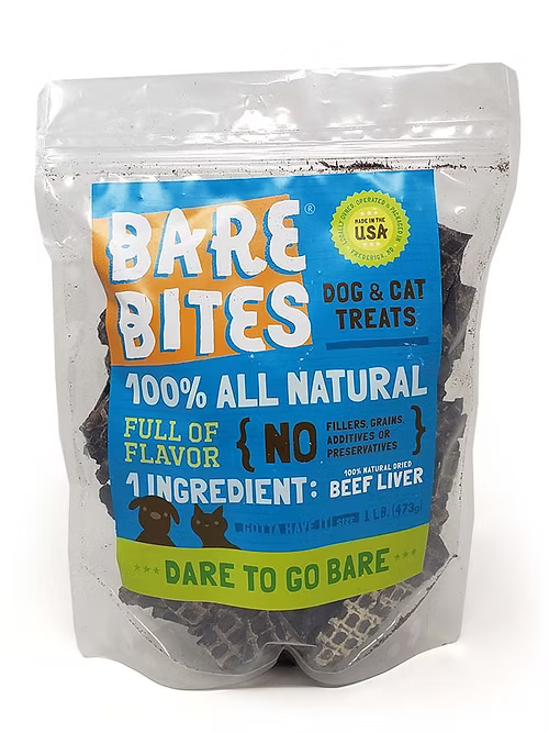 Bare Bites Beef Liver Treats Pouch