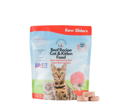 Cat Raw Beef Slider