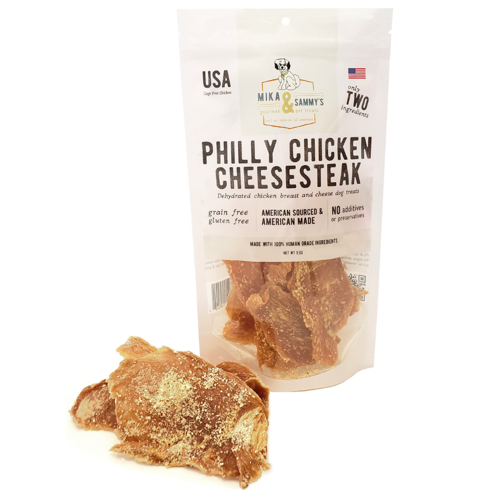 Mika and Sammy's Gourmet Pet Treats - Philly Chicken Cheese: 5oz Bag