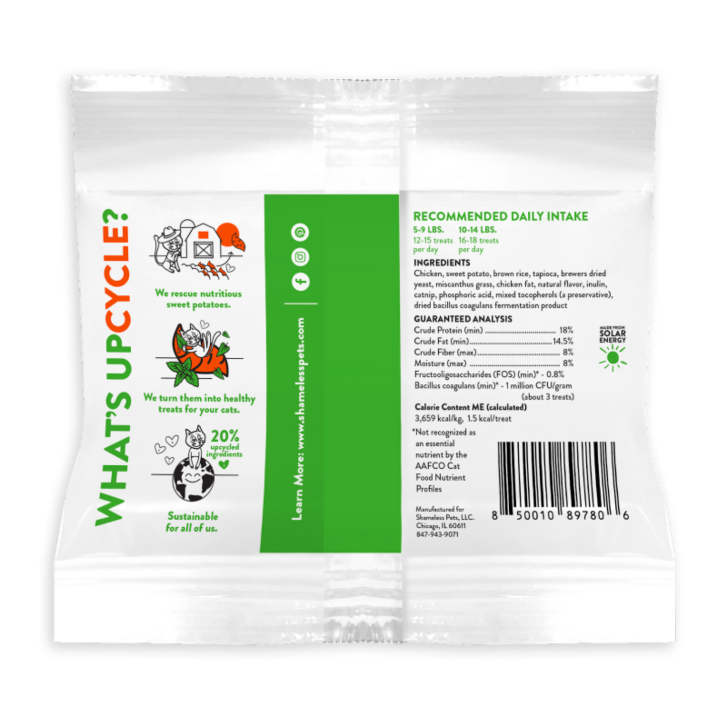 Shameless Pets - Catnip N Chill Crunchy Cat Treats - SAMPLE SIZE