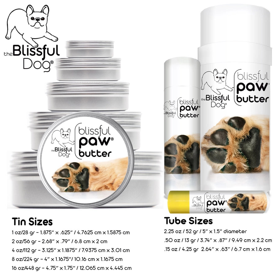 Paw Butter For Rough, Dry Dog Paws in Tins & Tubes, Paw Balm