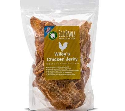 Ecopawz - Wiley’s Chicken Jerky - 4 oz. Bag