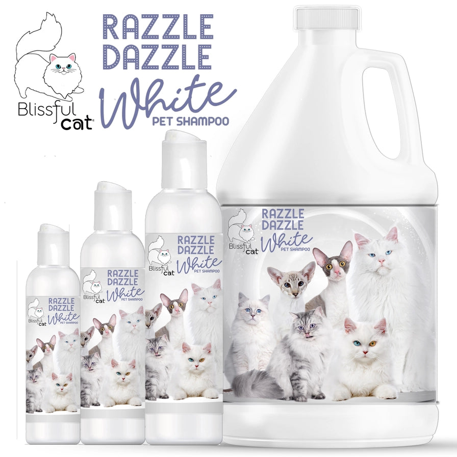 The Blissful Cat Razzle Dazzle White Cat Shampoo