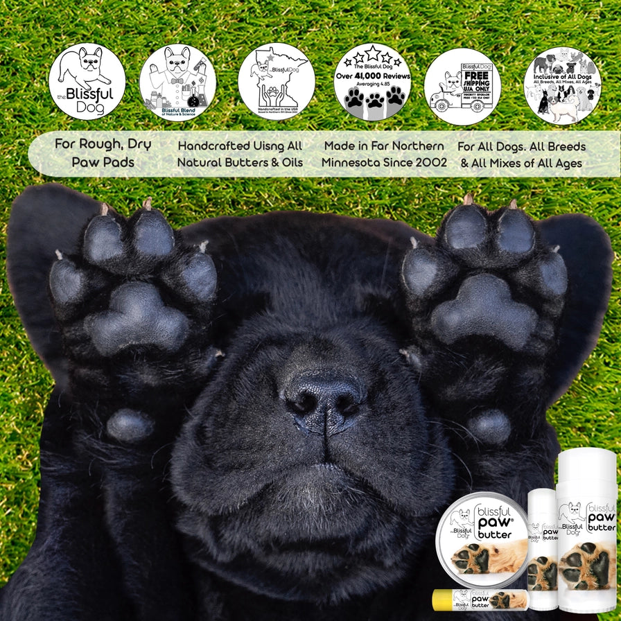 Paw Butter For Rough, Dry Dog Paws in Tins & Tubes, Paw Balm