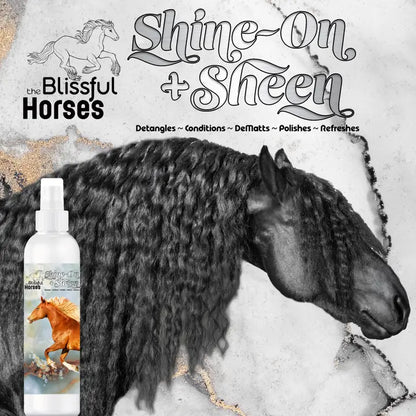 The Blissful Horses Shine-On! + Sheen Coat Spray 1 Gallon