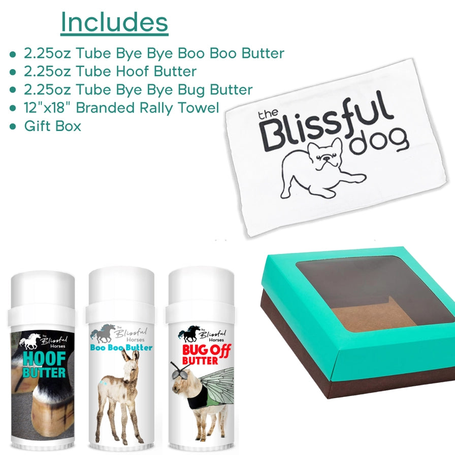 The Blissful Horses Gift Box - Boo Boo, Hoof and Bug Butters