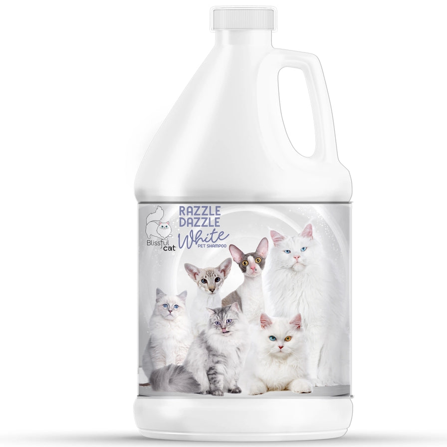 The Blissful Cat Razzle Dazzle White Cat Shampoo - 1 Gallon
