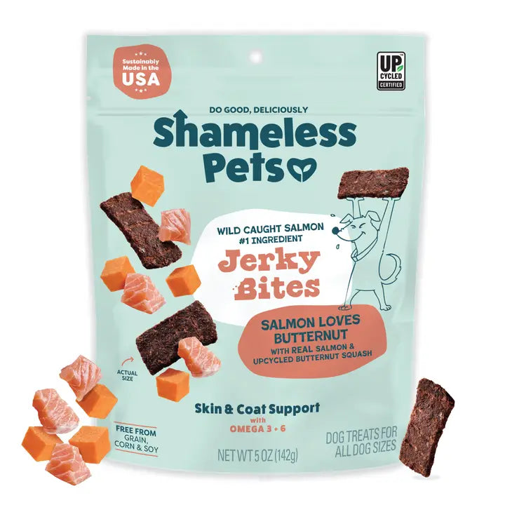 Salmon Loves Butternut Jerky Dog Treats