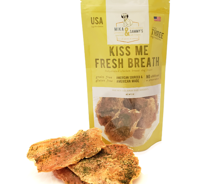 Mika and Sammy's Gourmet Pet Treats - Kiss Me Fresh Breath: 5oz Bag