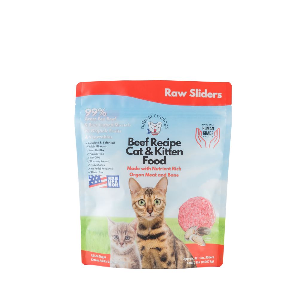 Cat Raw Beef Slider