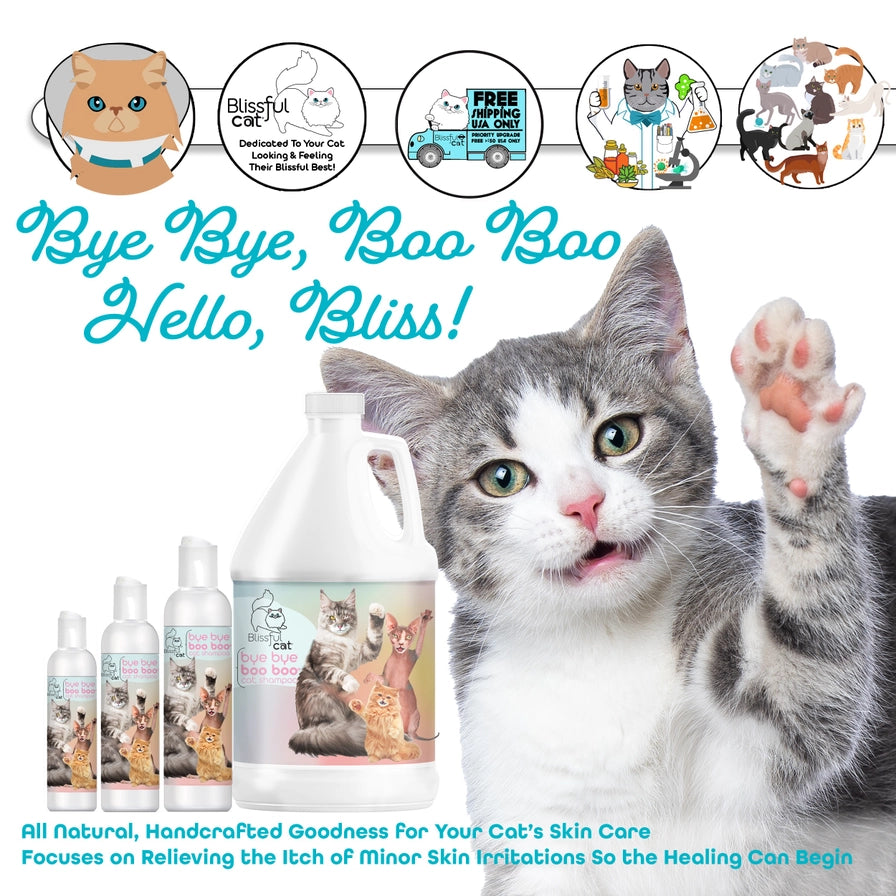 The Blissful Cat Bye Bye Boo Boo Cat Shampoo - 1 Gallon