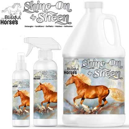 The Blissful Horse Shine-On+Sheen Coat Spray