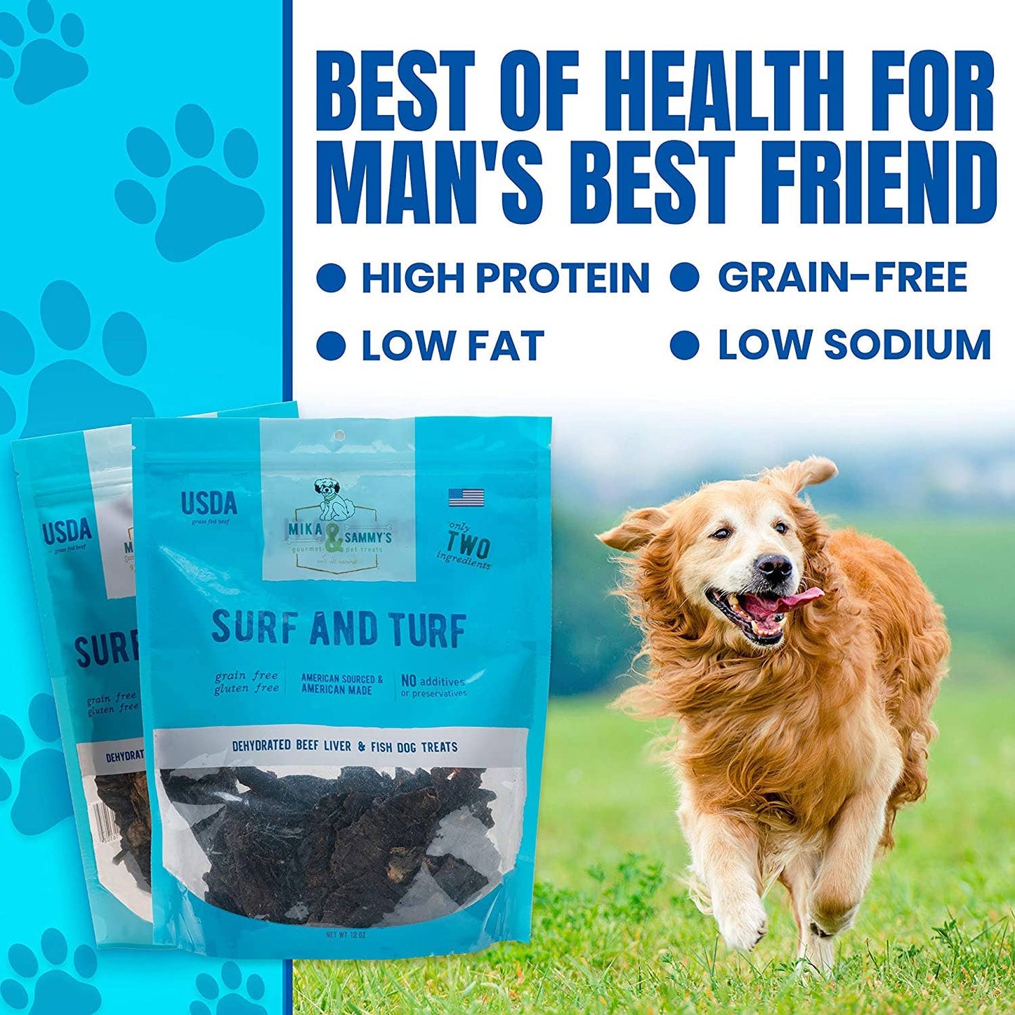 Mika and Sammy's Gourmet Pet Treats - Surf & Turf: 5oz Bag