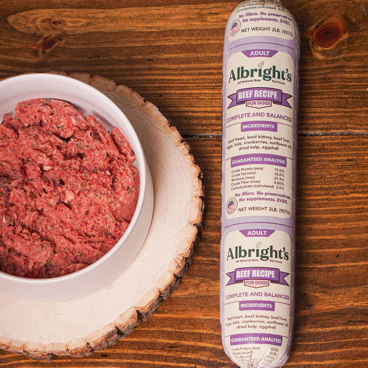 Albright's Raw All-Beef Dog Food