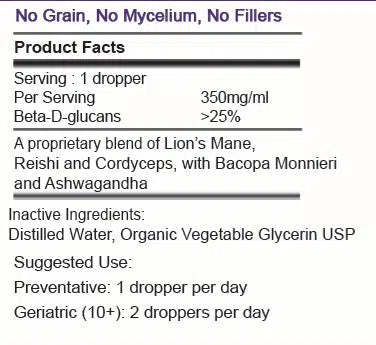 Clarity by MycoDog Mushroom Extract & Adaptogen Tincture