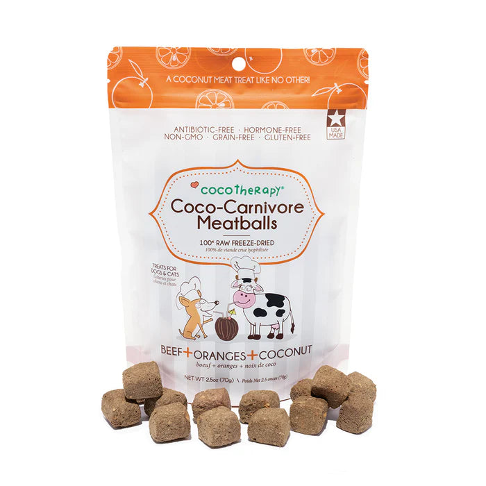 Coco-Carnivore Meatballs–Beef/Orange/Coconut