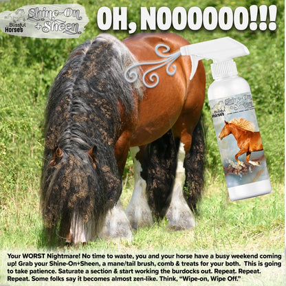 The Blissful Horse Shine-On+Sheen Coat Spray