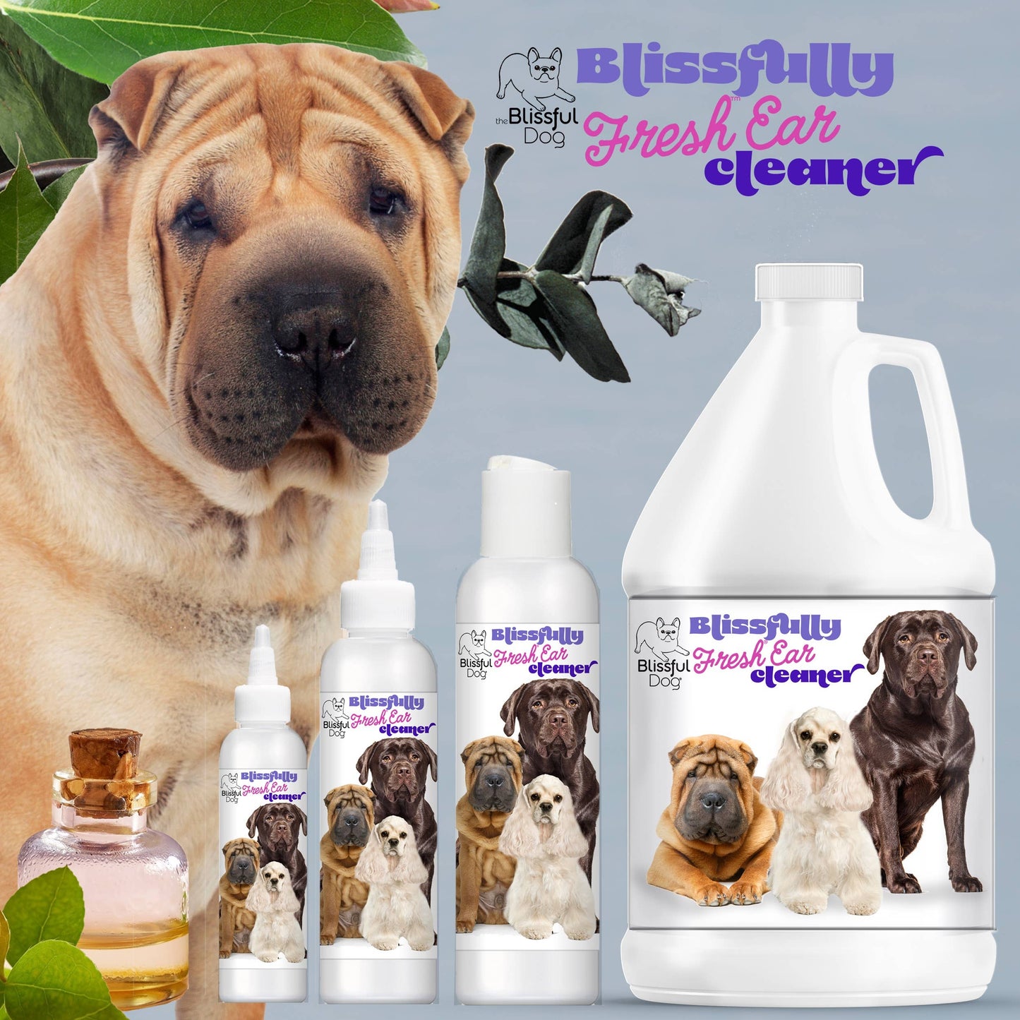 The Blissful Dog - Blissfully Fresh Dog Ear Cleaner in 4, 8, 16 oz: 16 oz