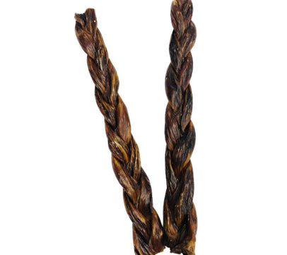 Mika and Sammy's Gourmet Pet Treats - Beef Gullet Braid: 6"