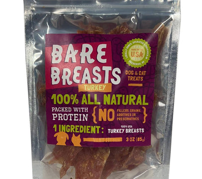 Bare Bites - 3oz. Bare Breast TURKEY - Item #23032