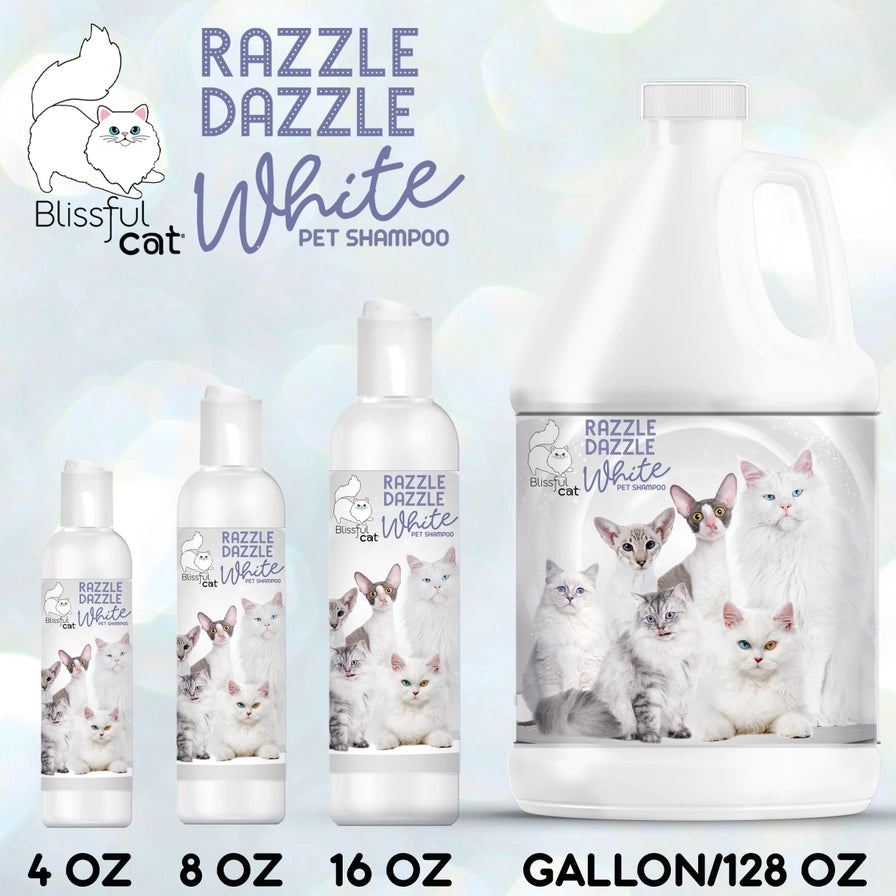 The Blissful Cat Razzle Dazzle White Cat Shampoo - 1 Gallon