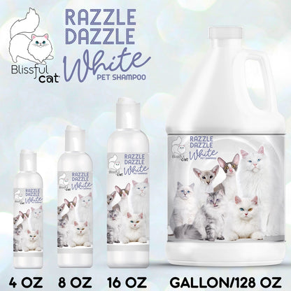 The Blissful Cat Razzle Dazzle White Cat Shampoo - 1 Gallon
