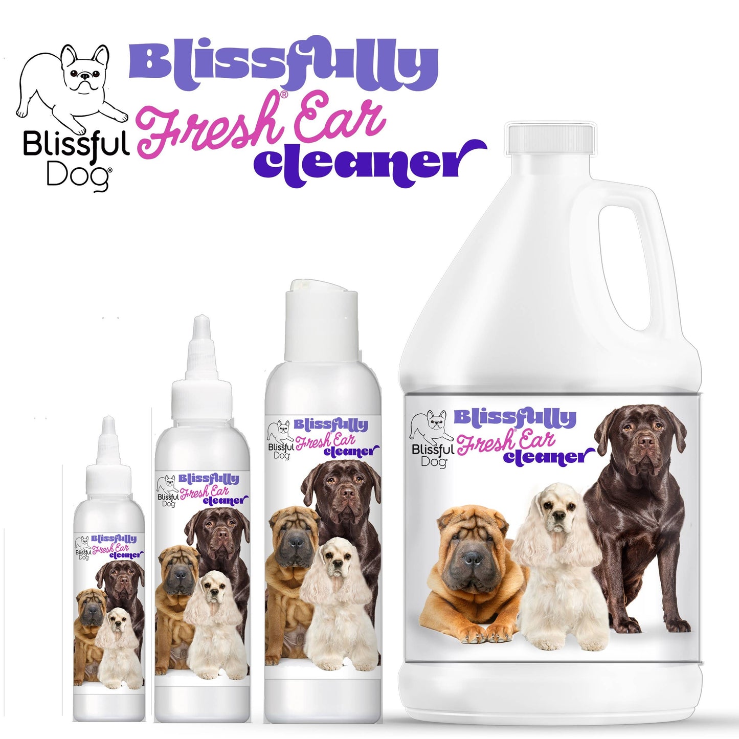 The Blissful Dog - Blissfully Fresh Dog Ear Cleaner in 4, 8, 16 oz: 16 oz
