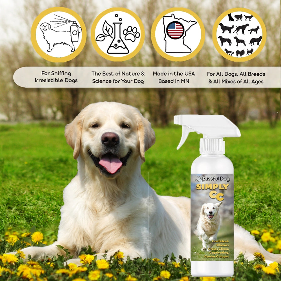 Simply Cc Dog Cologne | Crisp, Clean, Classic | Gallon
