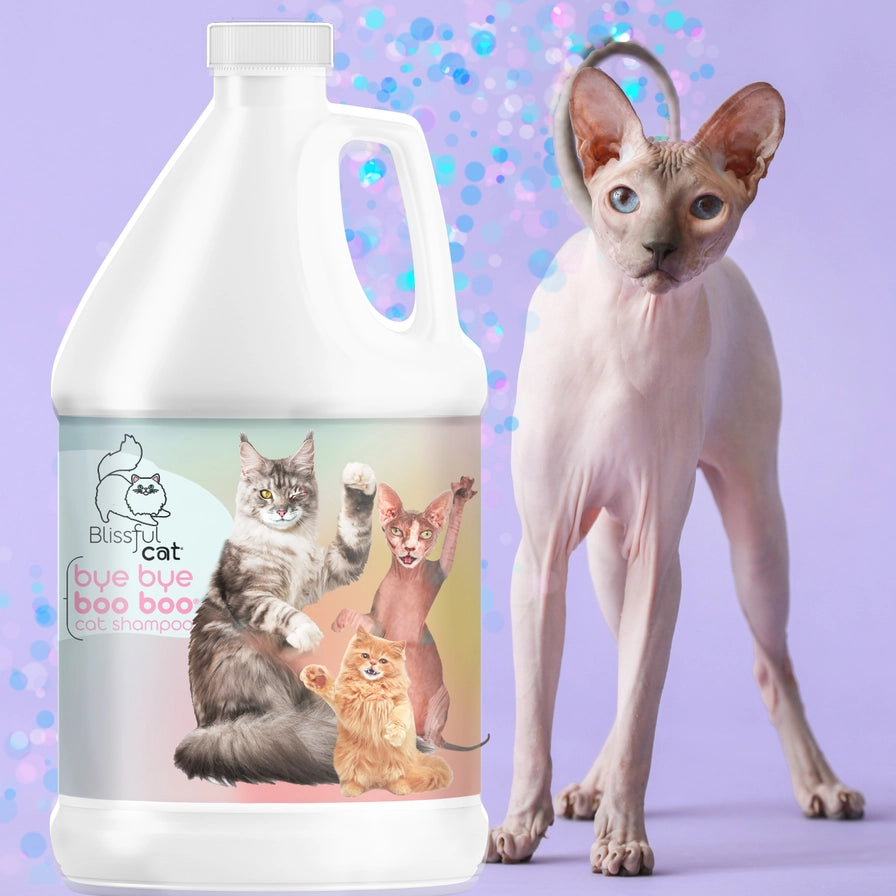 The Blissful Cat Bye Bye Boo Boo Cat Shampoo - 1 Gallon