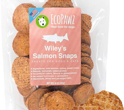 Ecopawz - Wiley’s Salmon Snaps - 1 Lb. Bag