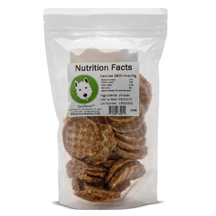 Ecopawz - Wiley’s Chicken CLUCKS - 25 Count Each