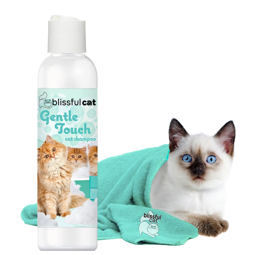 The Blissful Cat Shampoo Combo Kit, Set of 3 with Towel