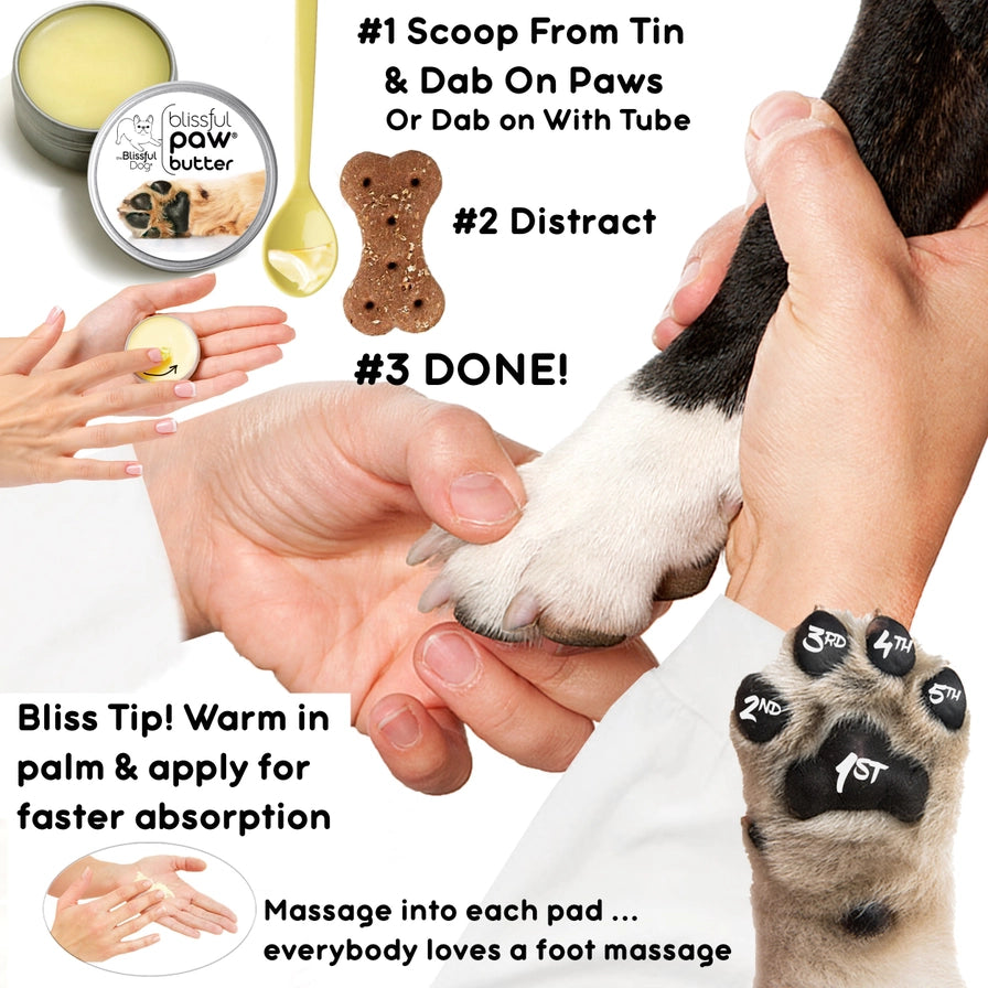 Paw Butter For Rough, Dry Dog Paws in Tins & Tubes, Paw Balm