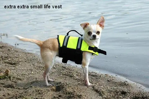 Paws Aboard Neon Yellow Dog Life Jacket (Fido Pet)