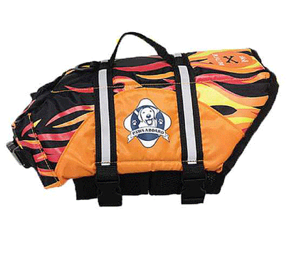 Paws Aboard Flames Dog Life Jacket (Fido Pet)